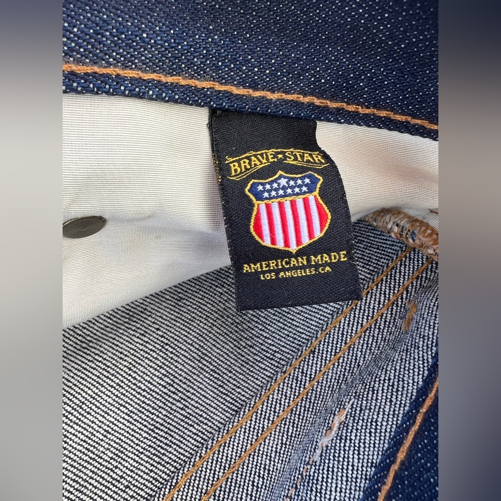 Brave Star Raw Selvage Men’s Denim Jeans - Picture 4 of 8